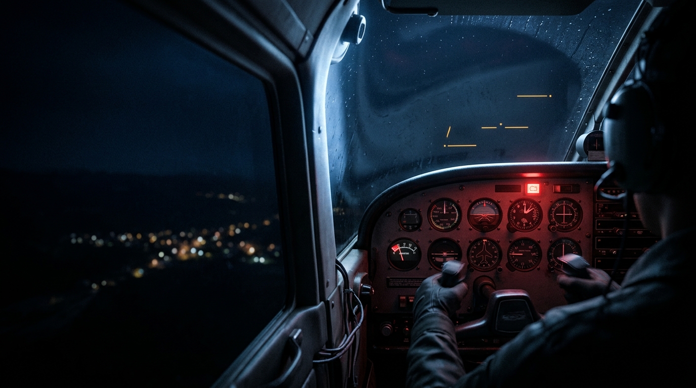 Alternator / Generator Failure in Night VFR Plate 1