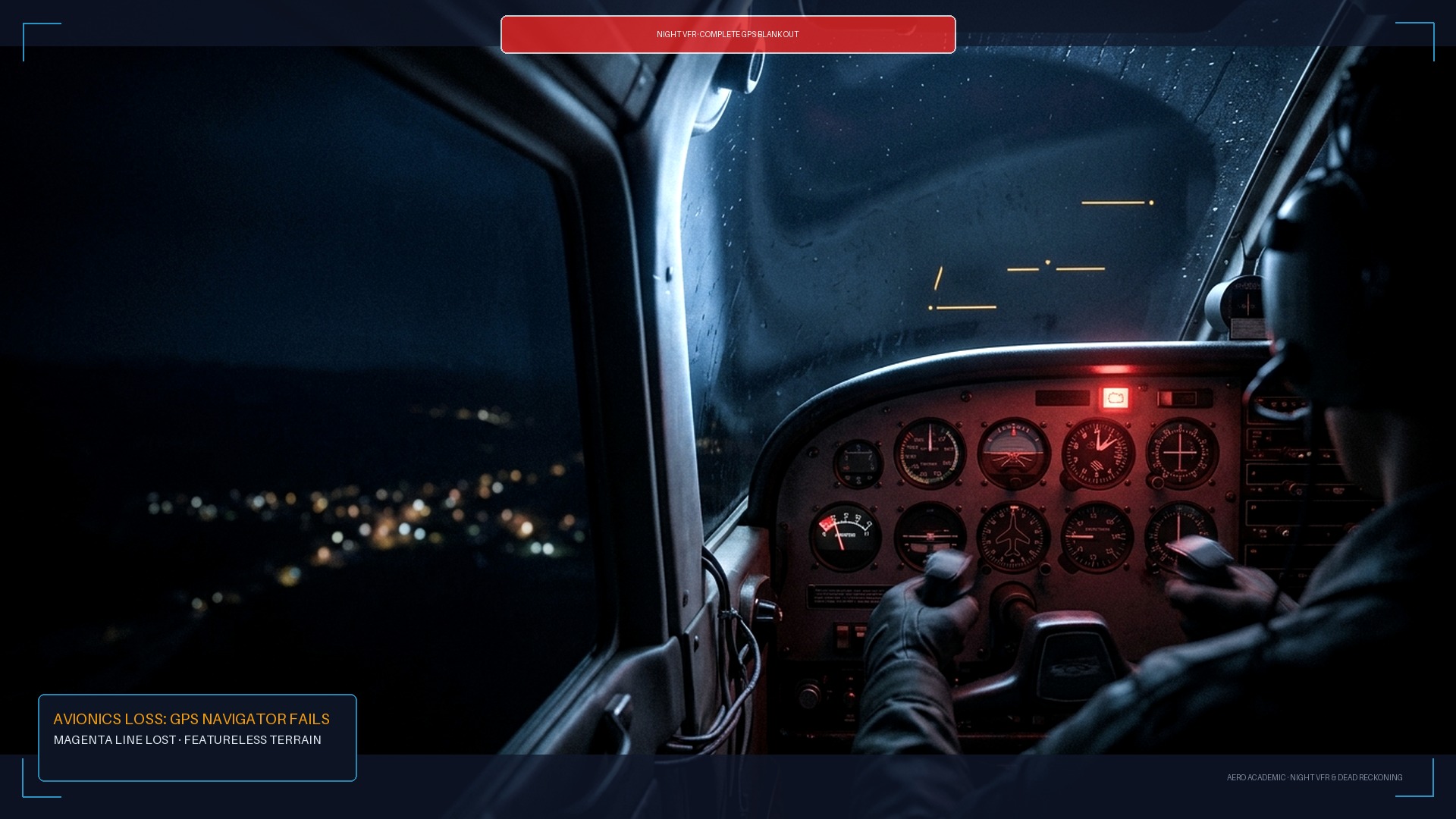 Avionics / MFD Display Failure in Night VFR Plate 1