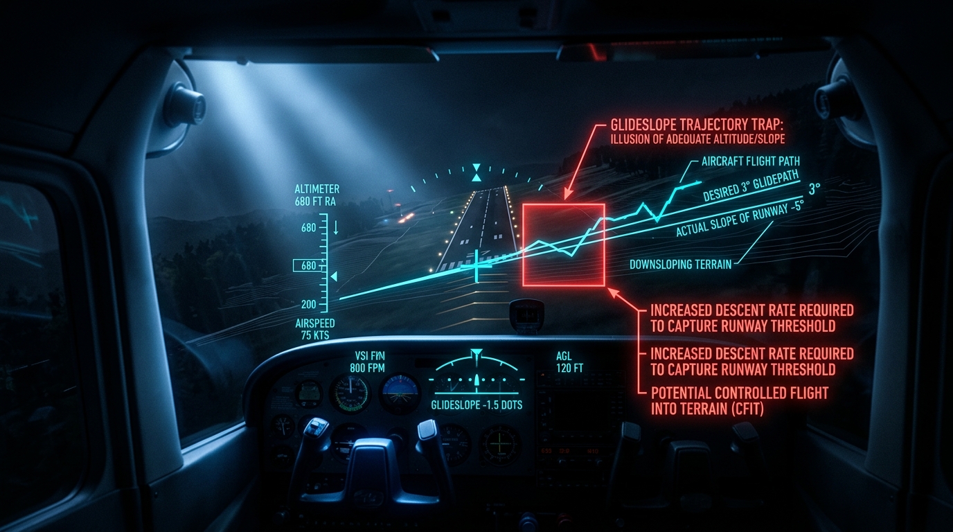 Runway and Terrain Slope Illusions on Approach Plate 2