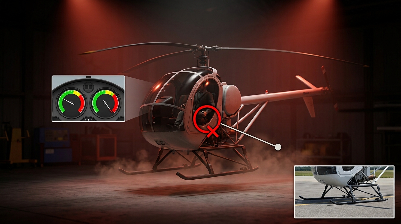 Low Rotor RPM Decay on Takeoff & Blade Stall Trap Plate 3
